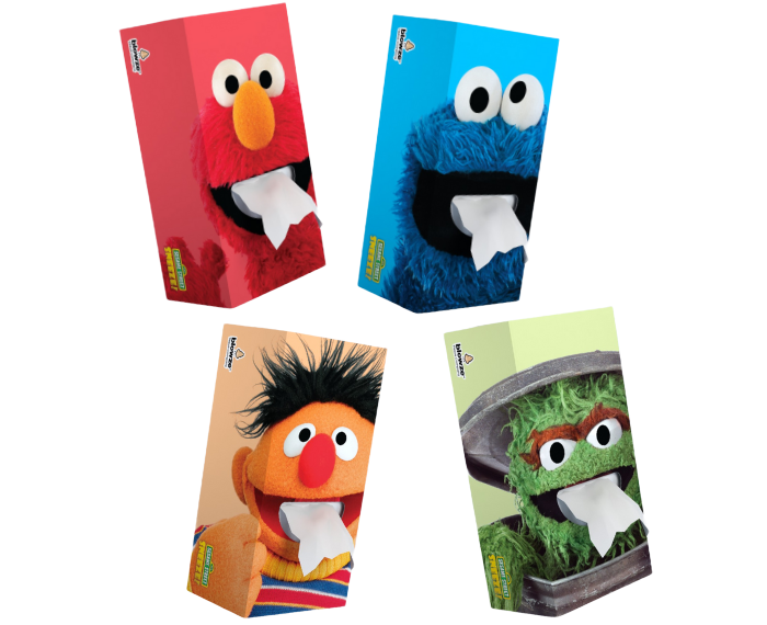 Sesame Street SNEEZE Tissues - Surprise Box Designs