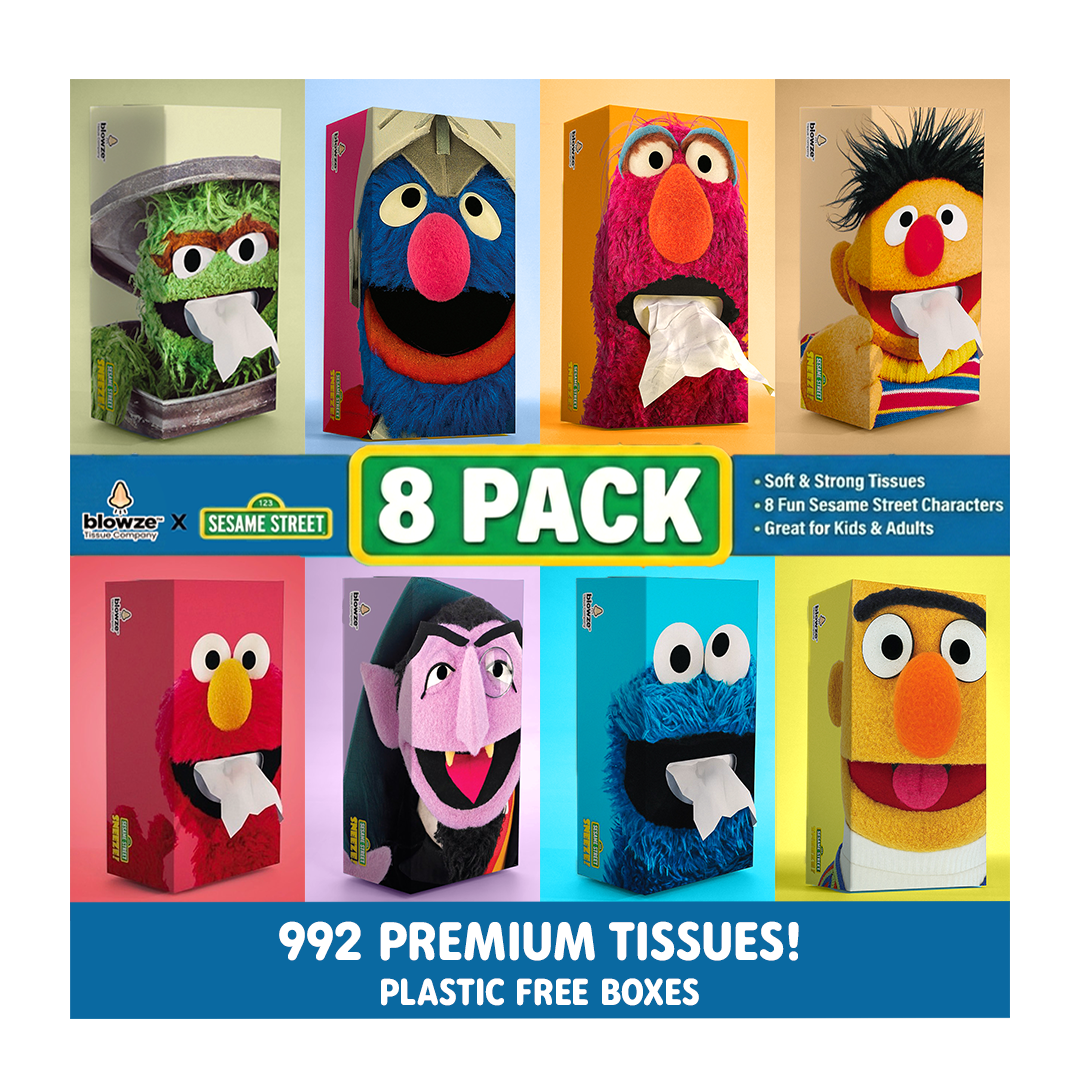 Sesame Street SNEEZE Tissues - Surprise Box Designs